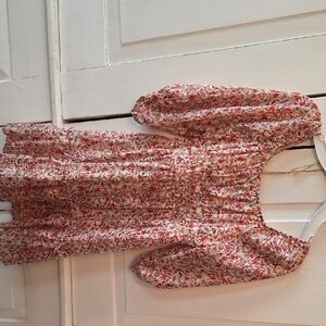 Floral Pink Kids Casual Dress